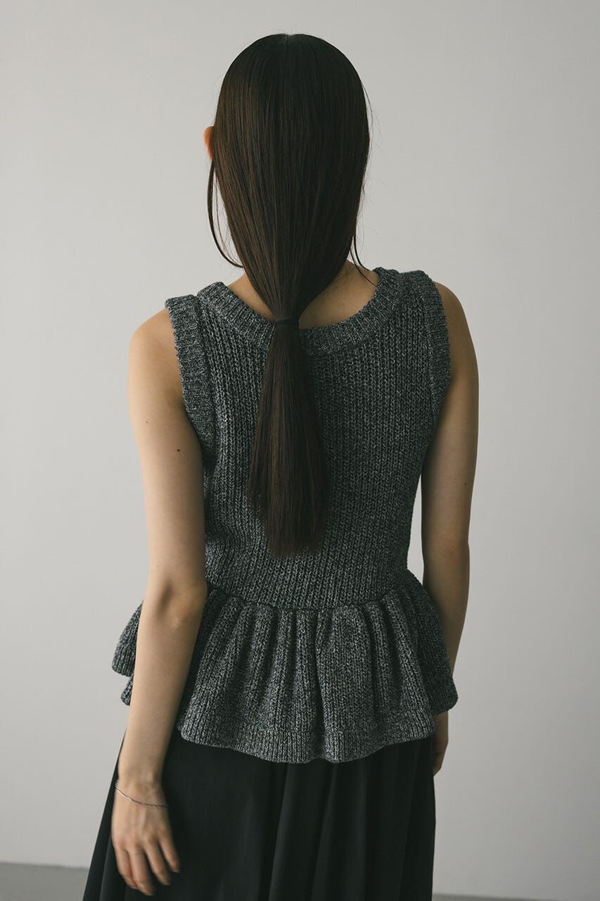 STYLEMIXER「2WAYペプラムニットタンク」|タンクトップ|