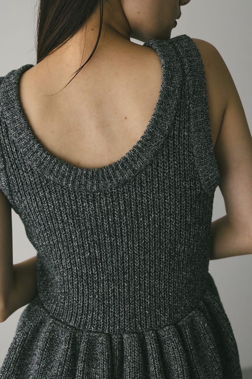 STYLEMIXER「2WAYペプラムニットタンク」|タンクトップ|