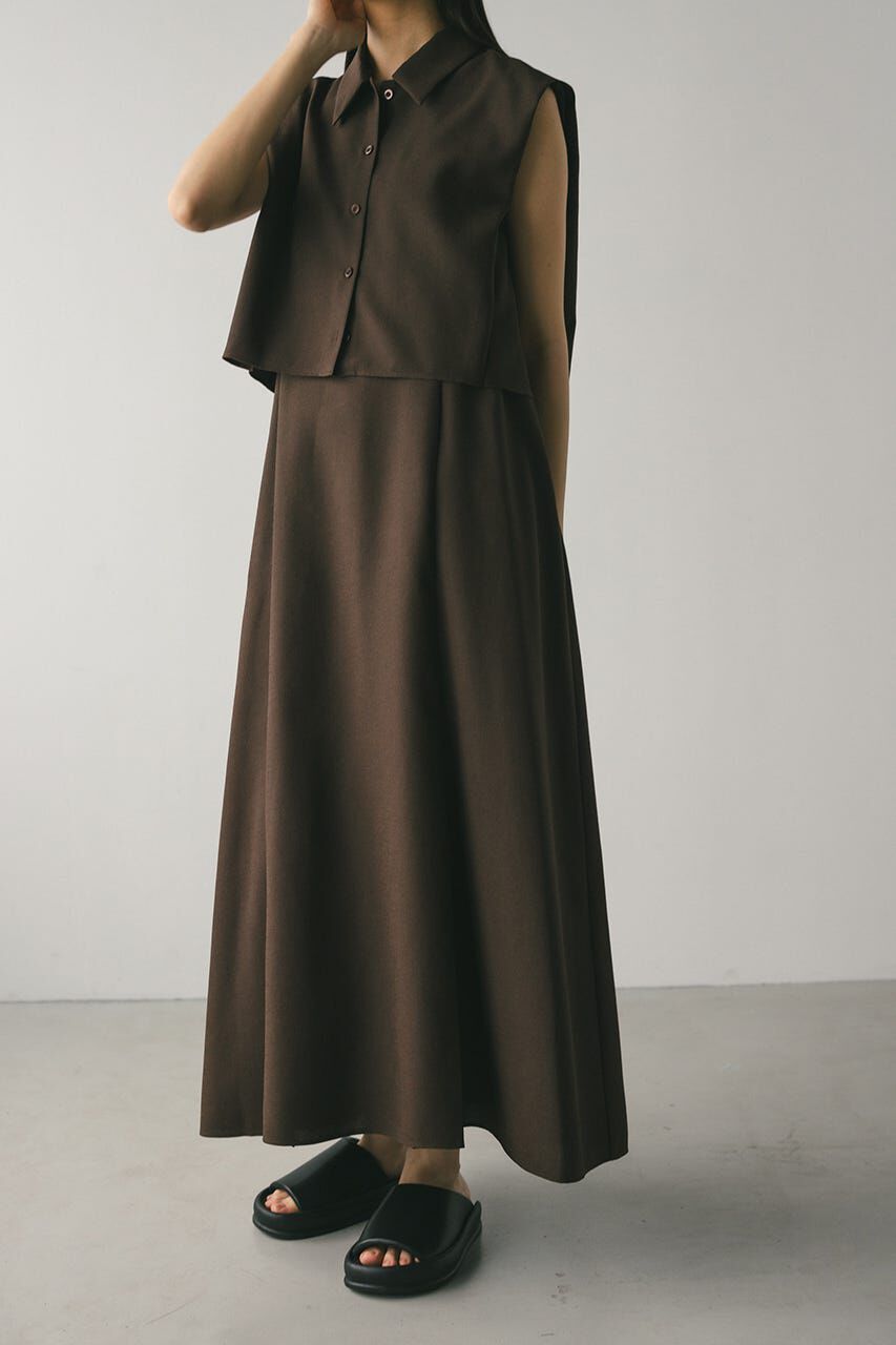 STYLEMIXER「2ピースシャツレイヤードワンピース」|ワンピース|BRN