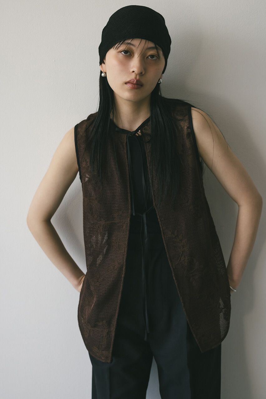 STYLEMIXER「2WAYラティスレースリボントップ」|タンクトップ|