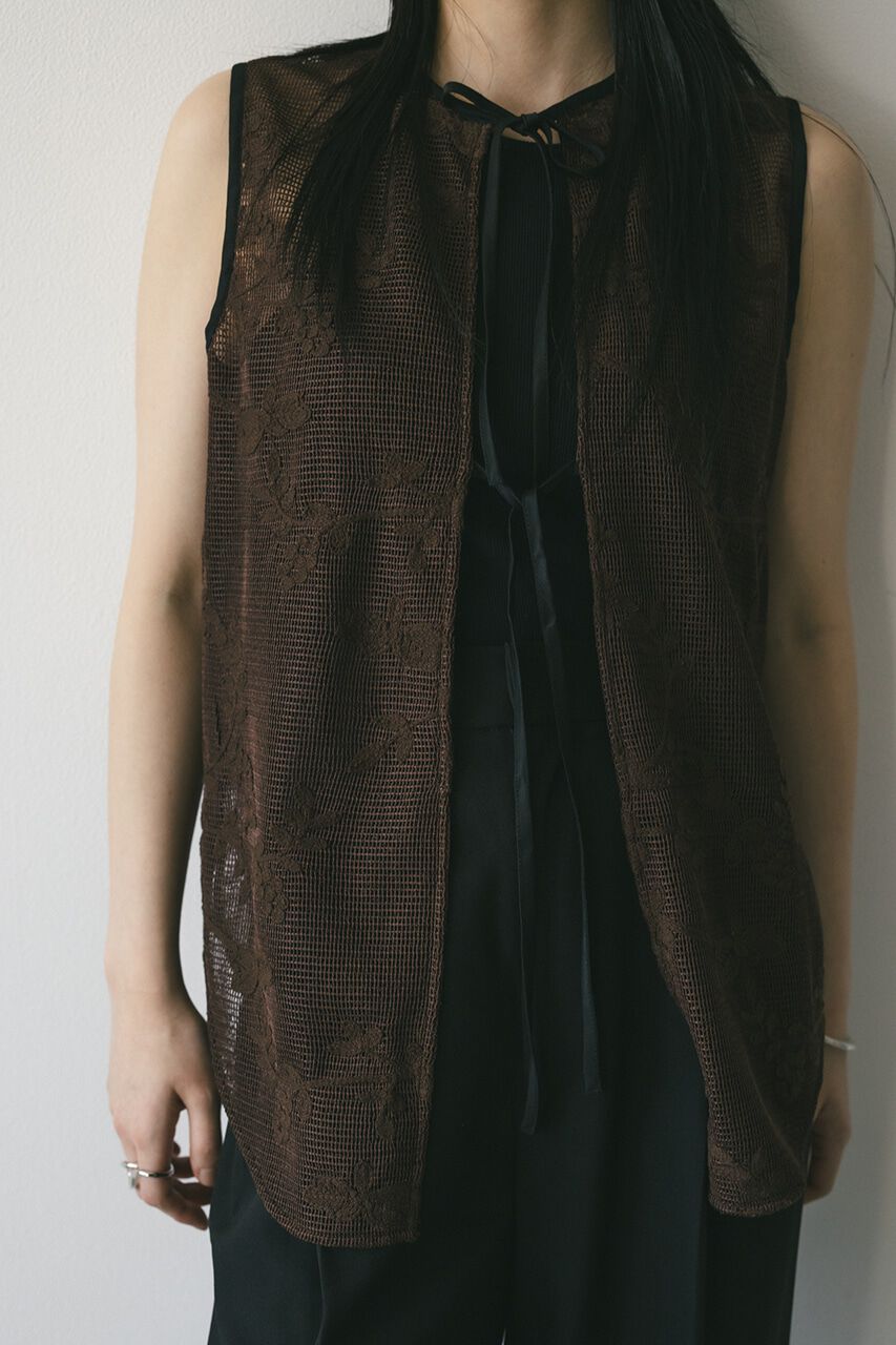 STYLEMIXER「2WAYラティスレースリボントップ」|タンクトップ|