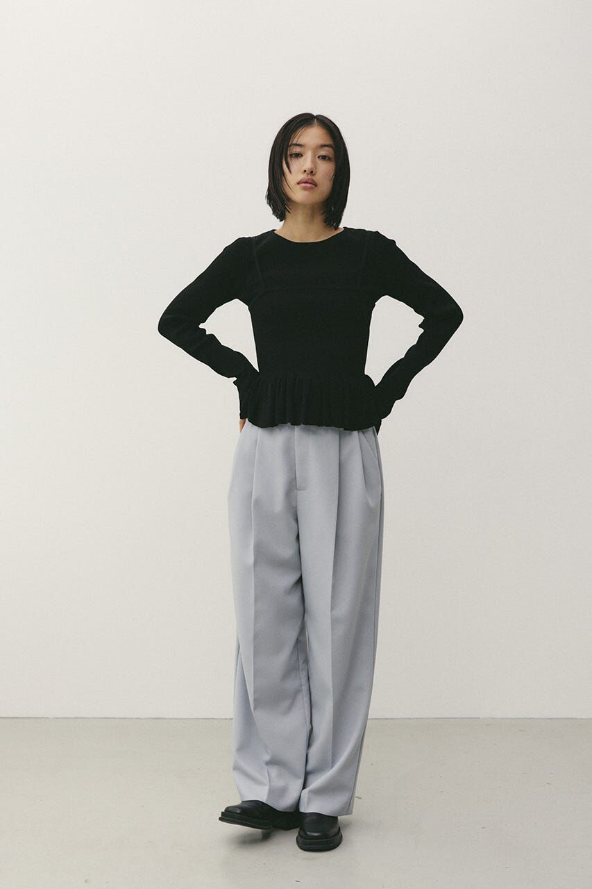 STYLEMIXER「2ピースペプラムドライニット」|ニット・セーター|