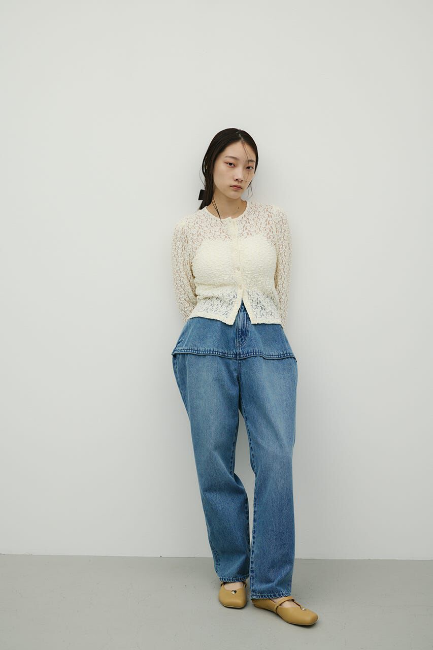 STYLEMIXER「タックショルダーレースカーデ」|Tシャツ・カットソー|