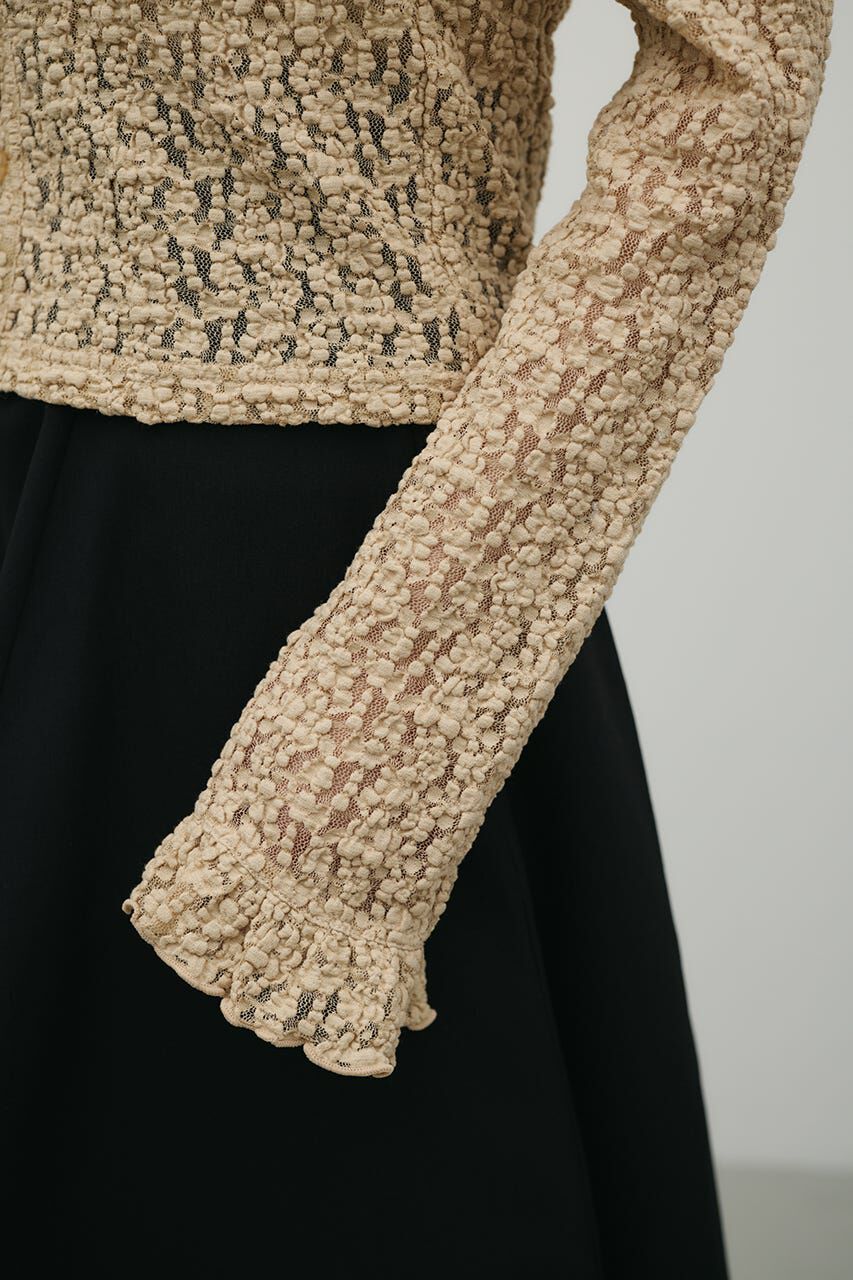 STYLEMIXER「タックショルダーレースカーデ」|Tシャツ・カットソー|