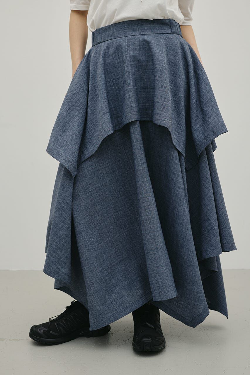 STYLEMIXER「レイヤードフレアスカート」|スカート|GRY