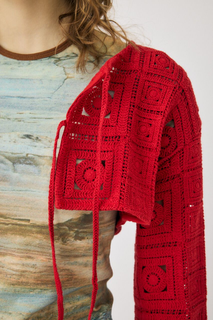 MOUSSY「CROCHET カーディガン」|カーディガン|