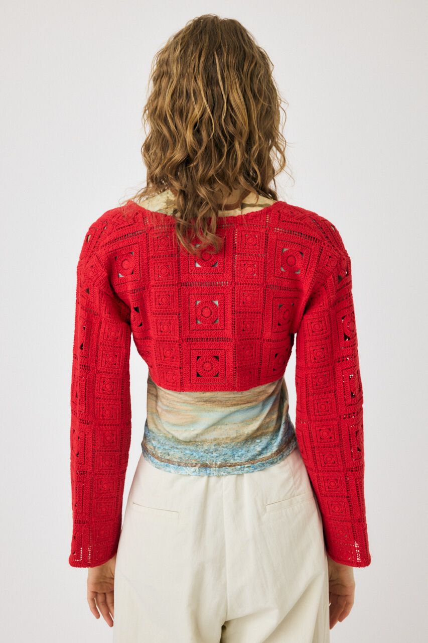 MOUSSY「CROCHET カーディガン」|カーディガン|