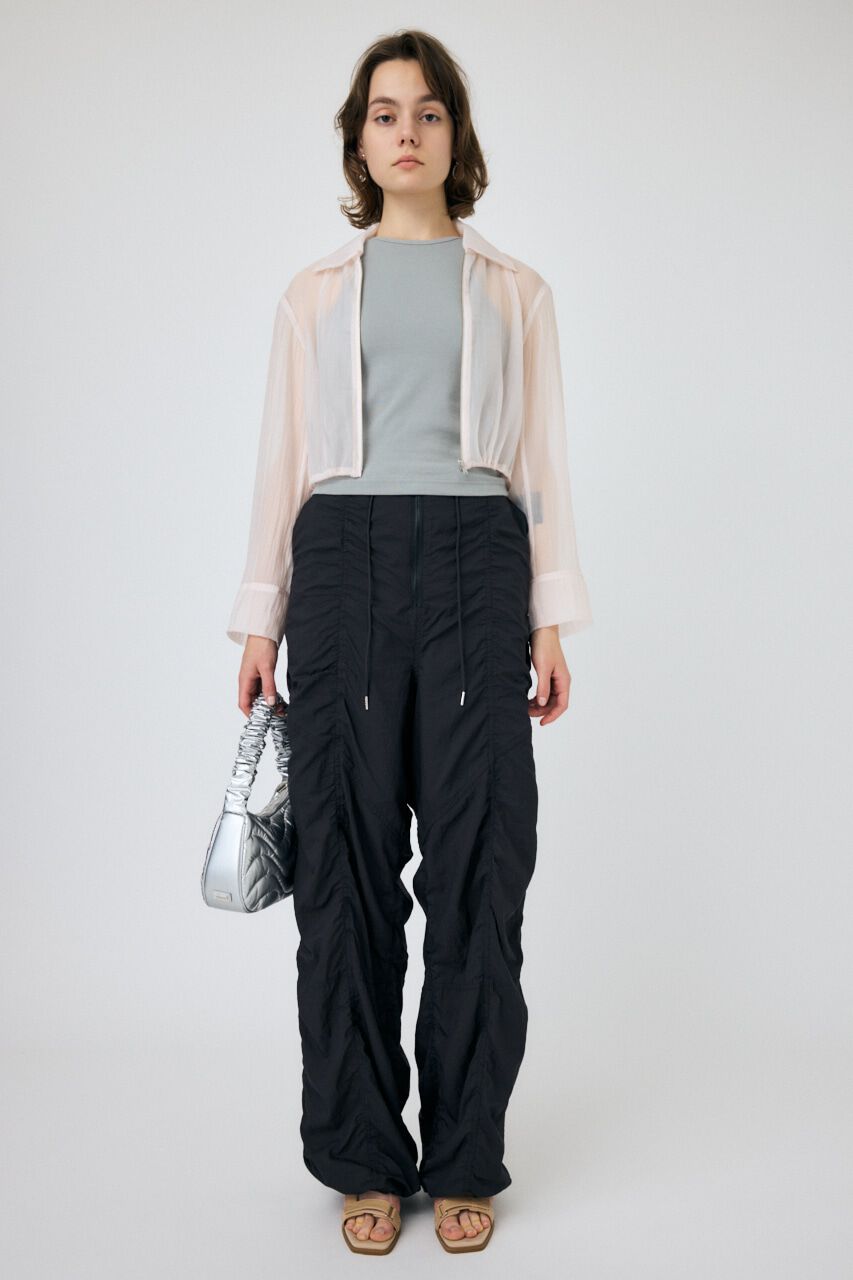 MOUSSY「SHEER CROPPED ジャケット」|シャツ・ブラウス|