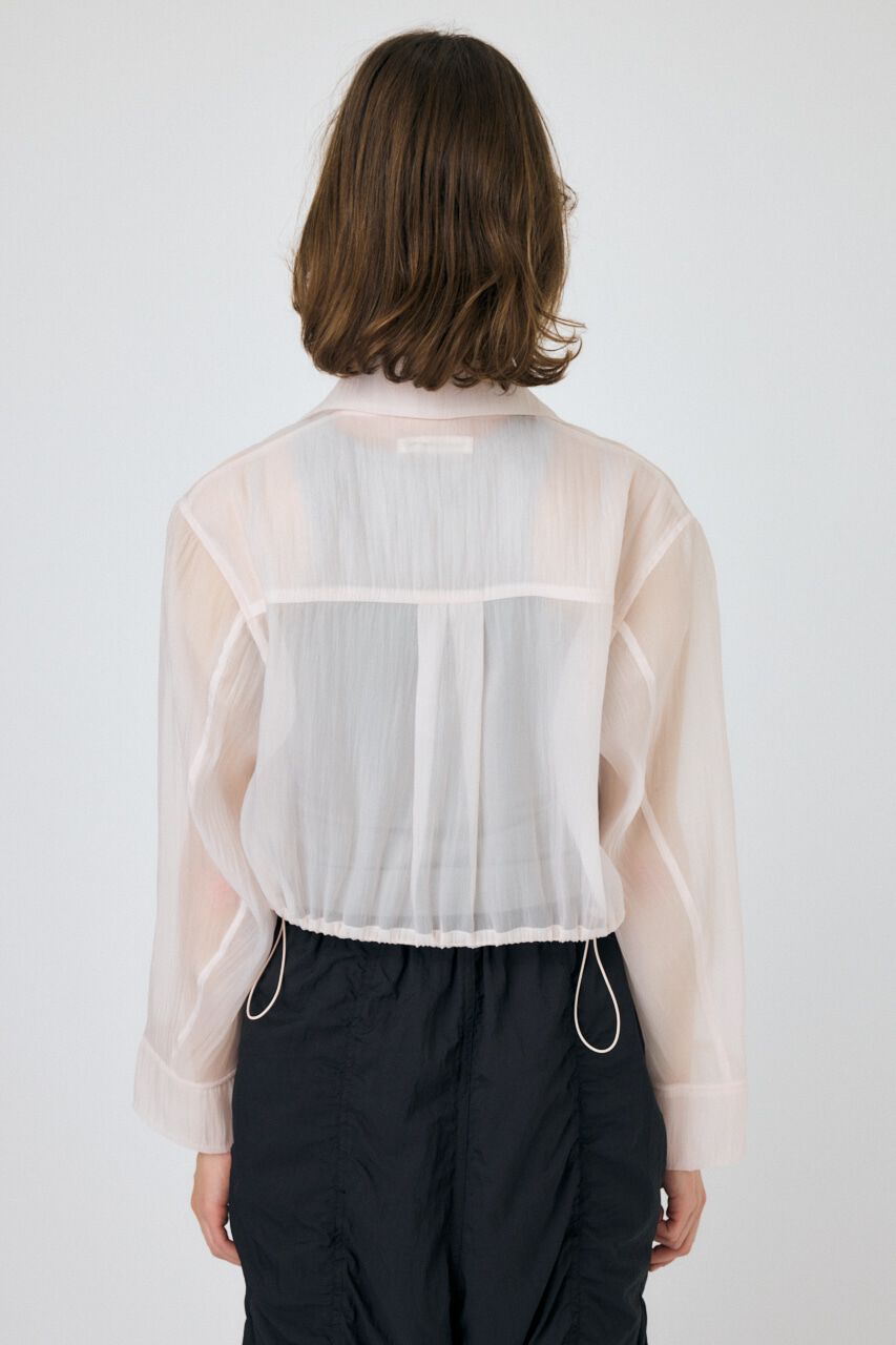 MOUSSY「SHEER CROPPED ジャケット」|シャツ・ブラウス|
