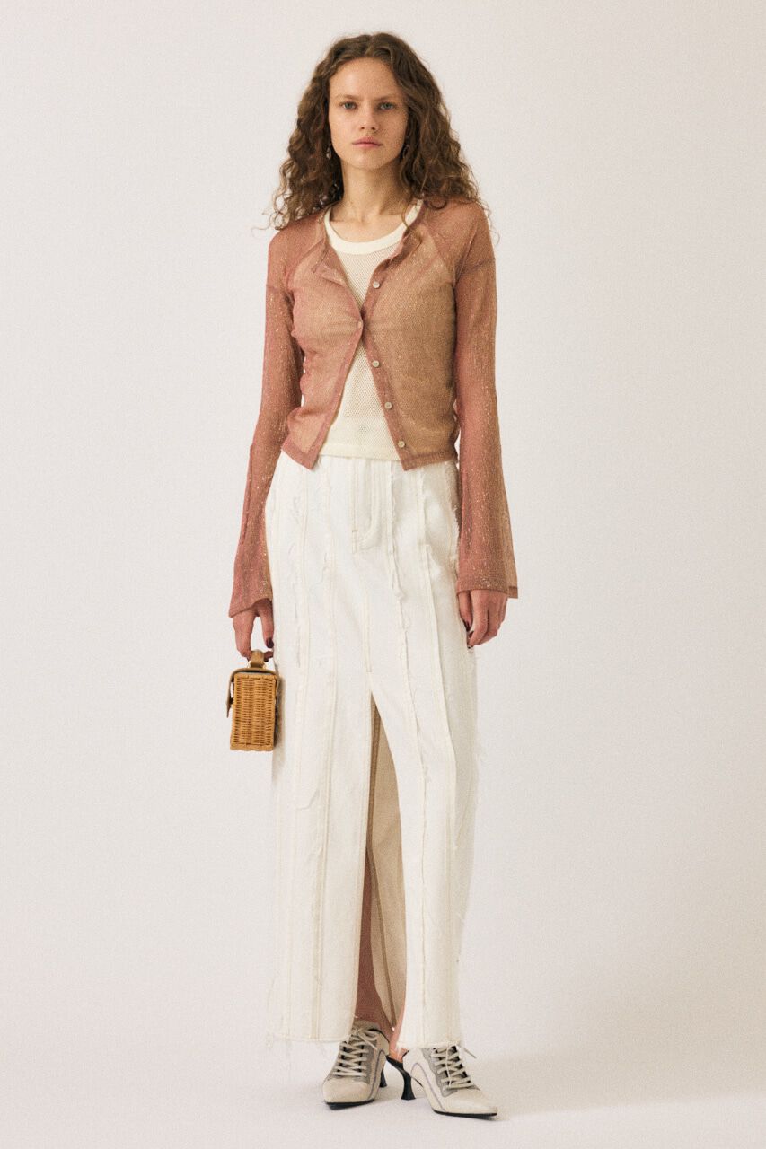 MOUSSY「FRONT SLIT FRINGE スカート」|スカート|