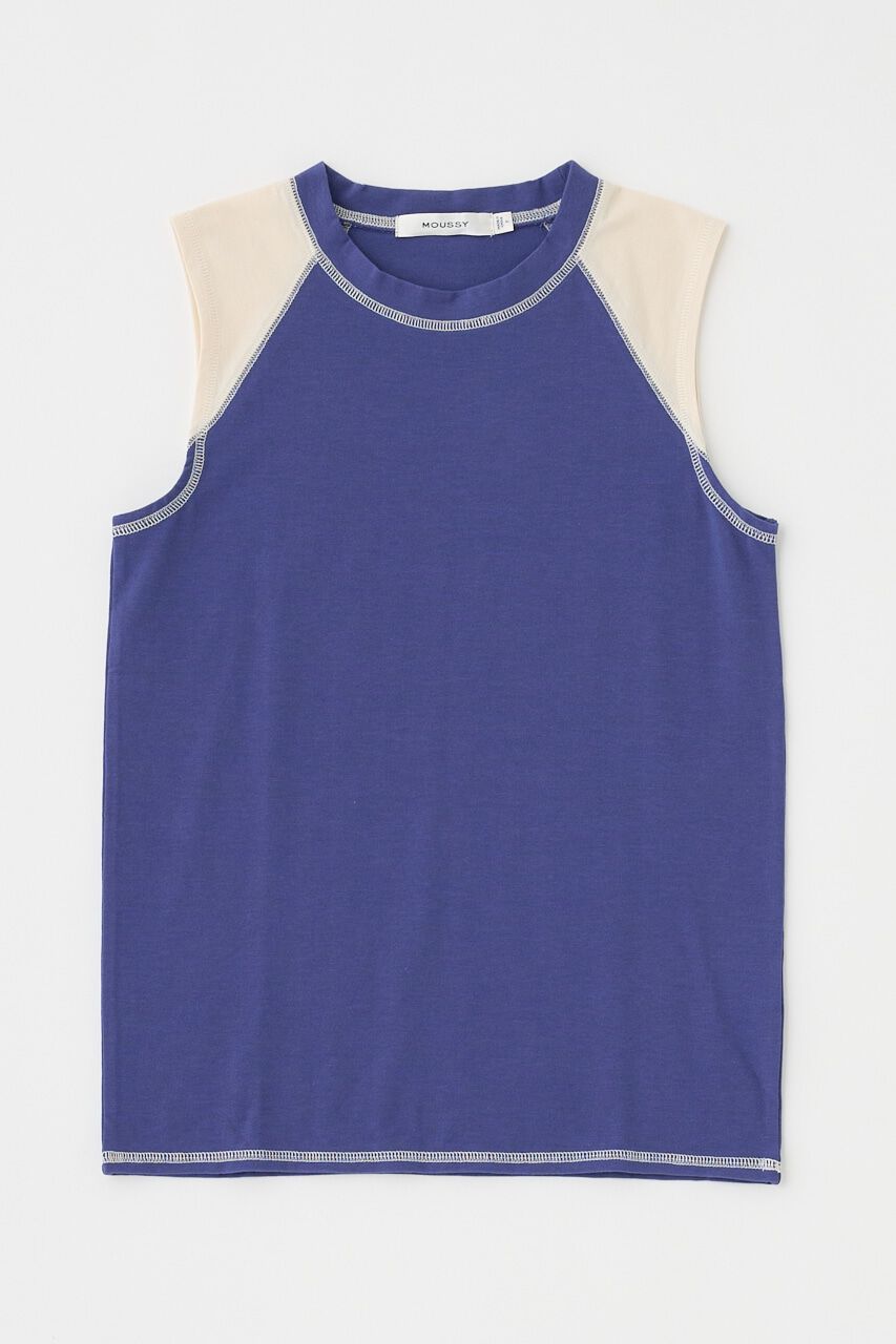 MOUSSY「SLEEVELESS RAGLAN Tシャツ」|その他|BLU