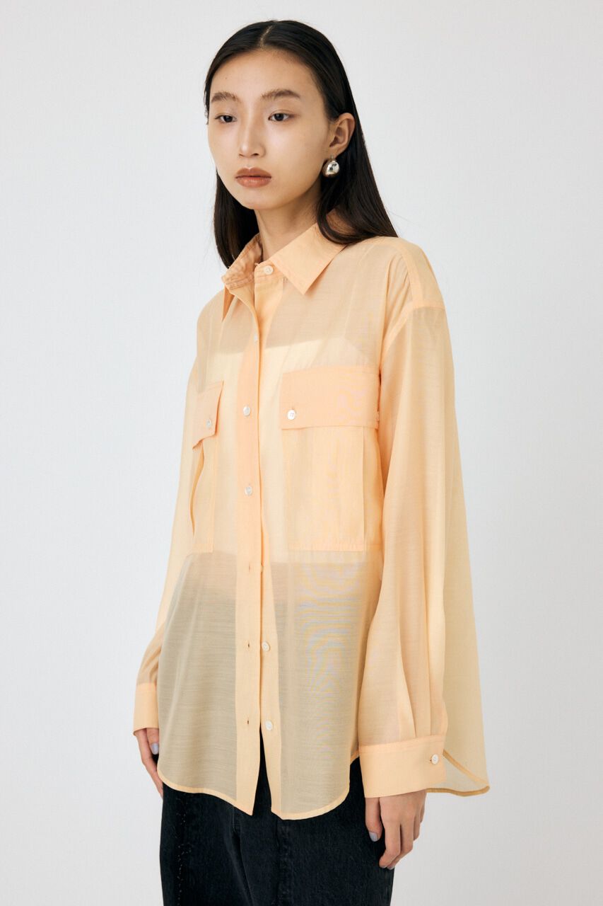 MOUSSY「SHEER CARGOシャツ」|シャツ・ブラウス|