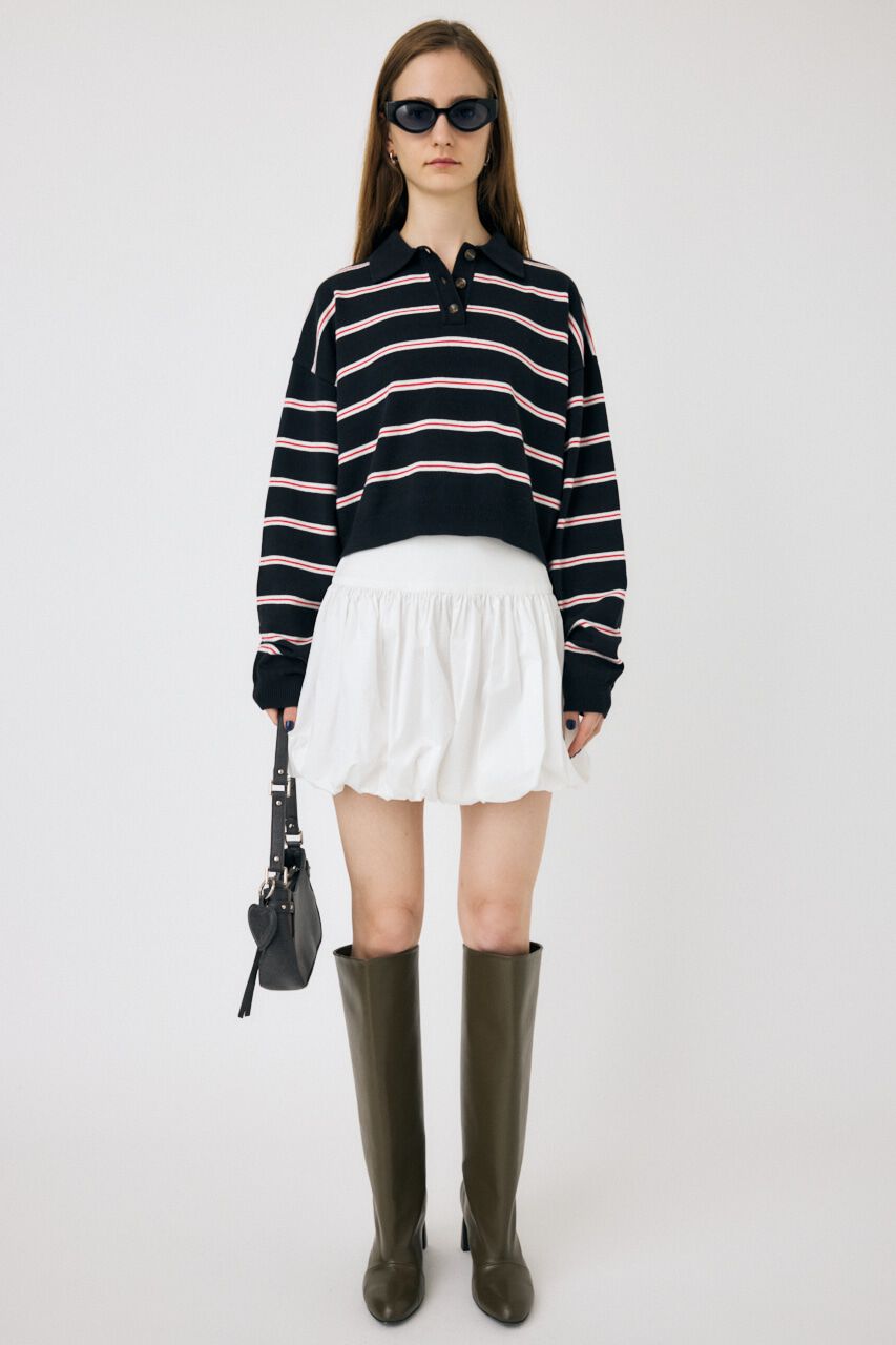 MOUSSY「BOXY KNIT ポロ」|ニット・セーター|