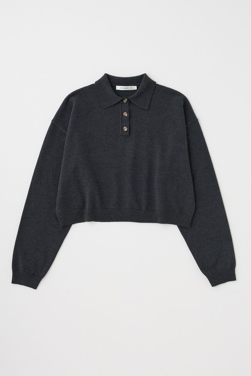 MOUSSY「BOXY KNIT ポロ」|ニット・セーター|