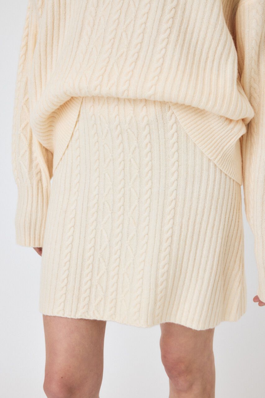 MOUSSY「RIB CABLE ミニスカート」|スカート|