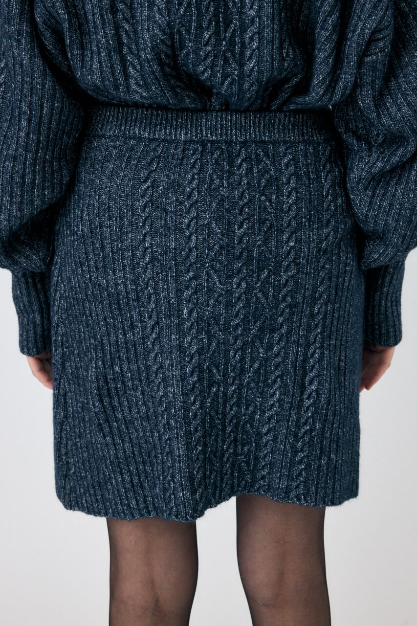 MOUSSY「RIB CABLE ミニスカート」|スカート|