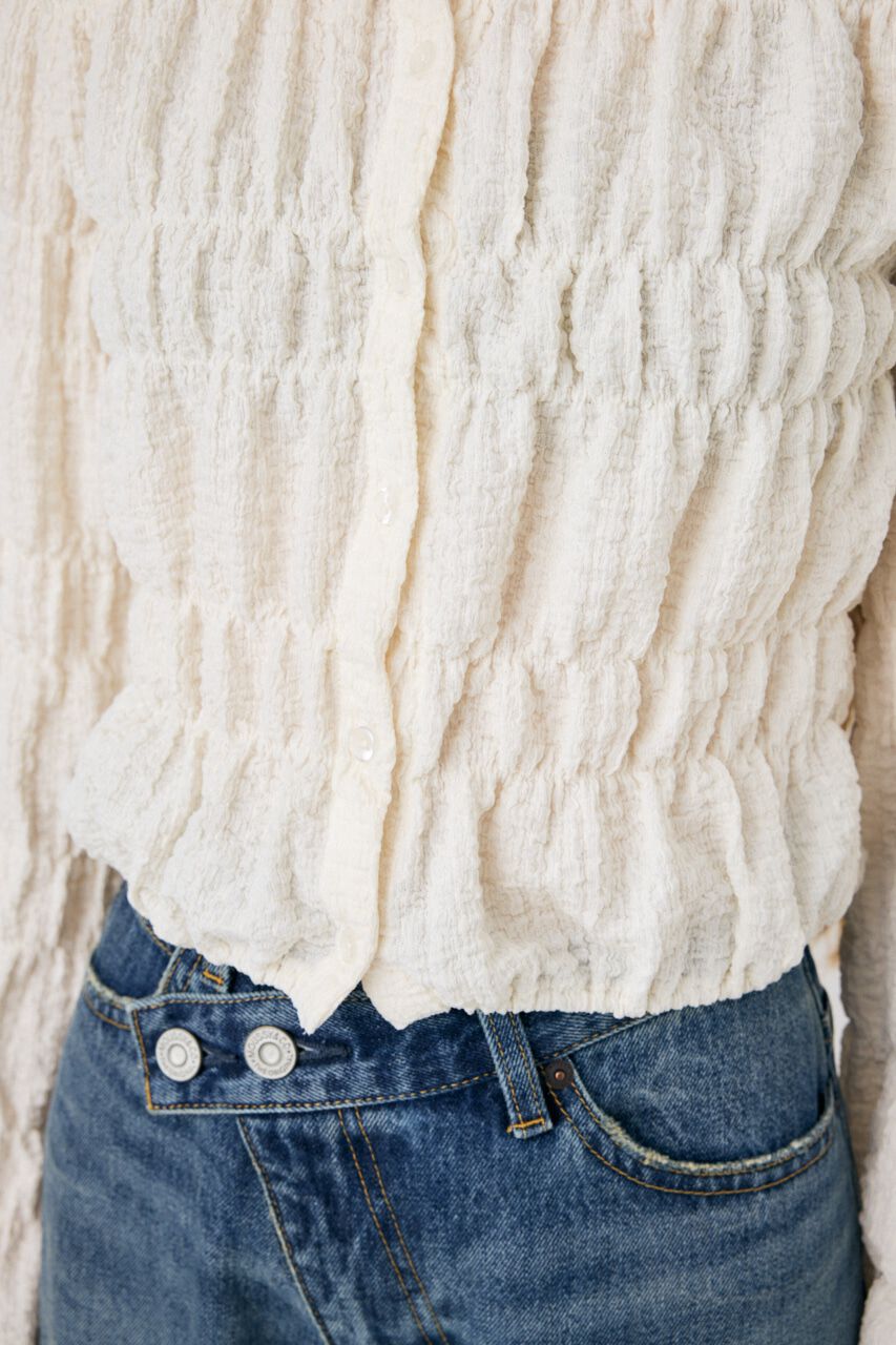 MOUSSY「SHIRRING カーディガン」|Tシャツ・カットソー|