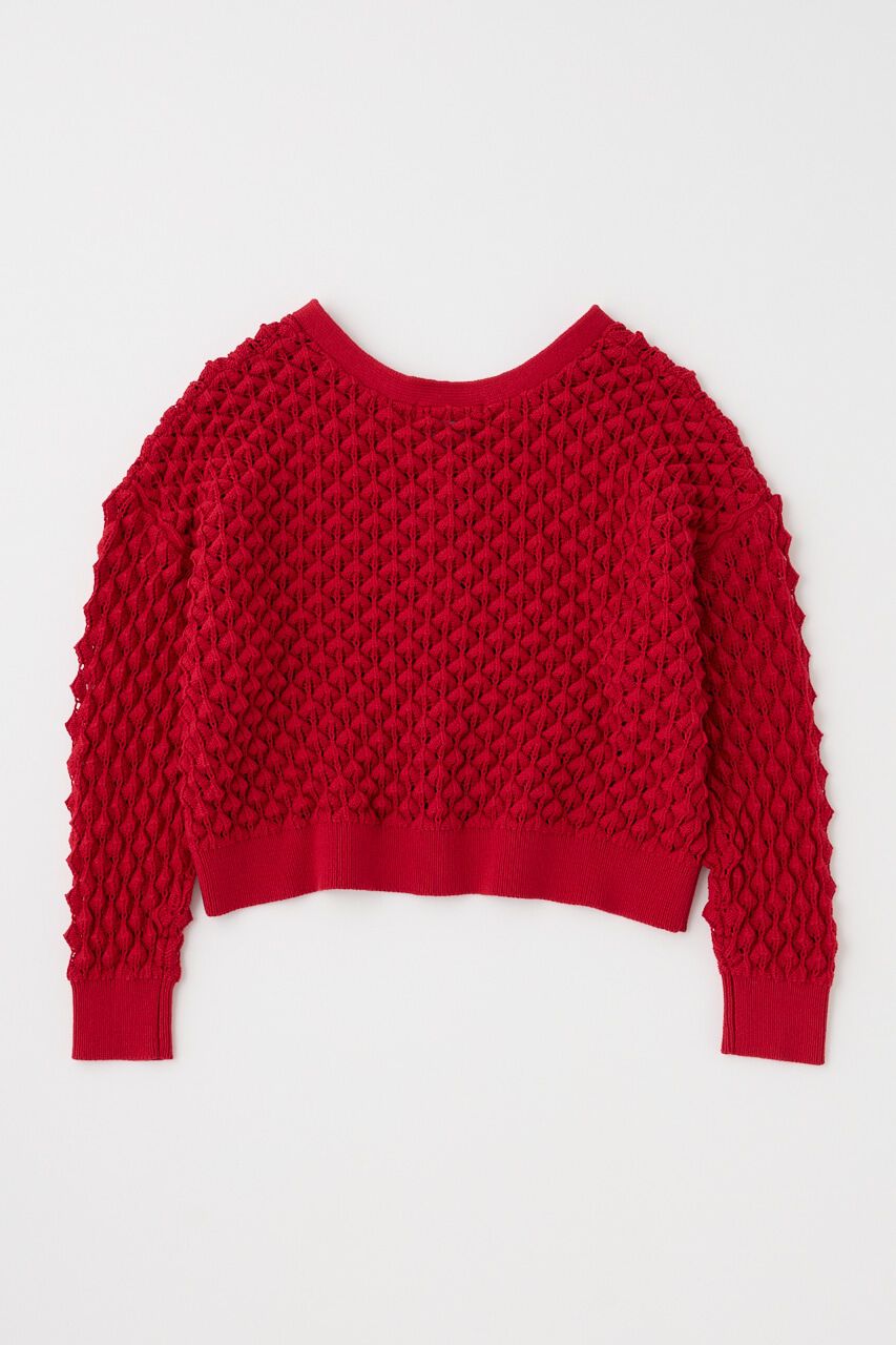 MOUSSY「PEAK STITCH ニットカーディガン」|カーディガン|