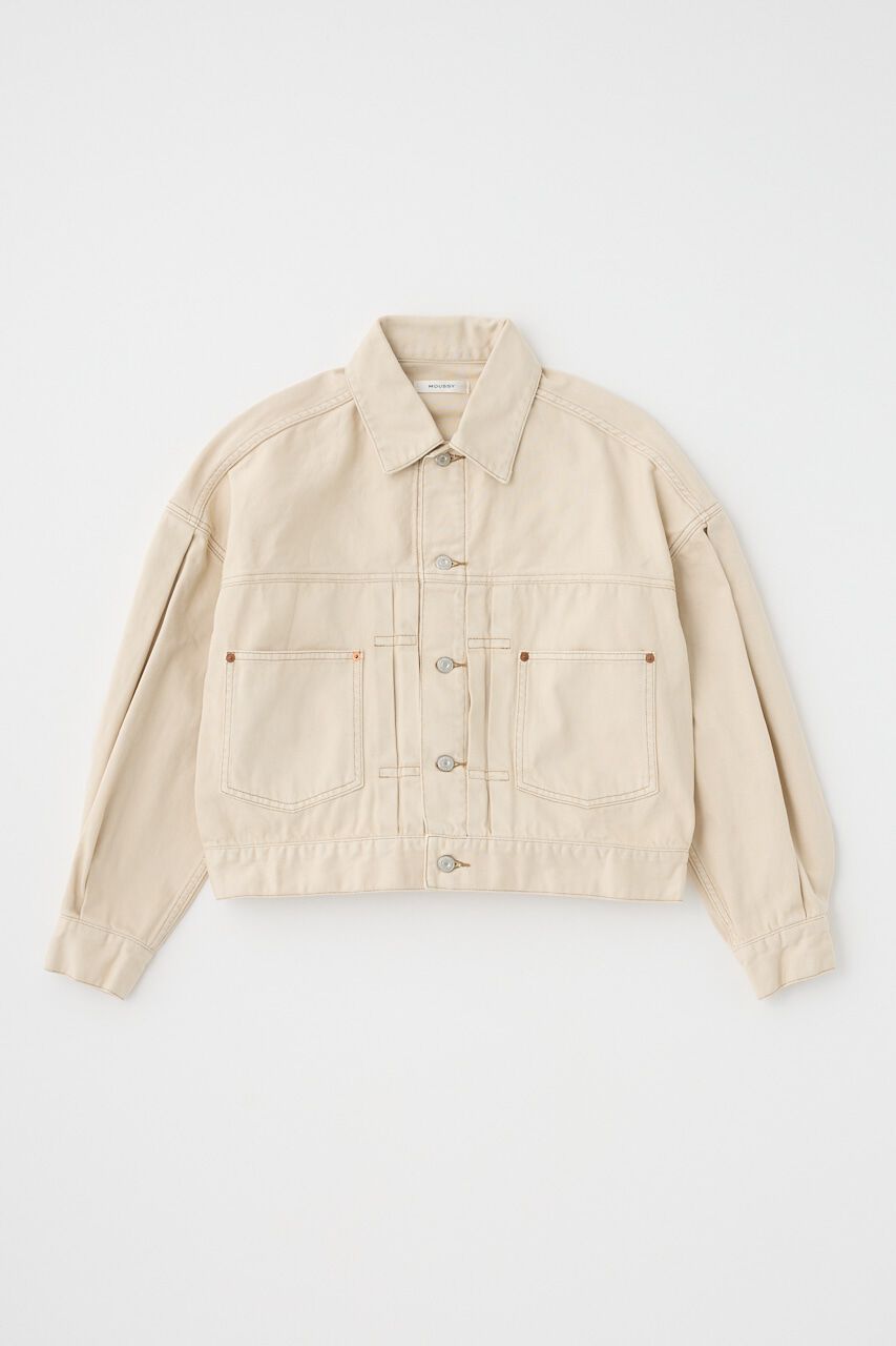MOUSSY「TUCK SLEEVE デニムジャケット」|デニムジャケット|
