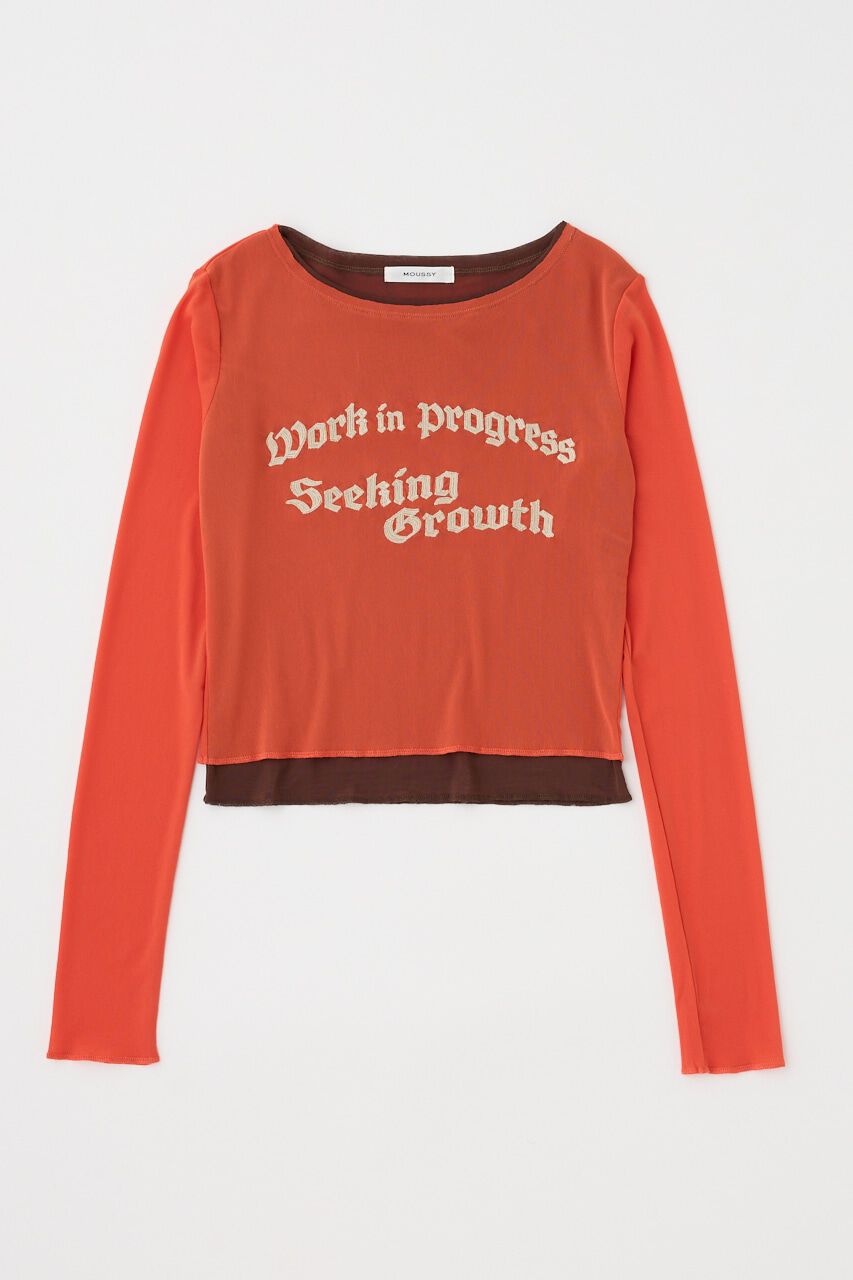 MOUSSY「SHEER LAYERED ロングスリーブTシャツ」|Tシャツ・カットソー|BRD