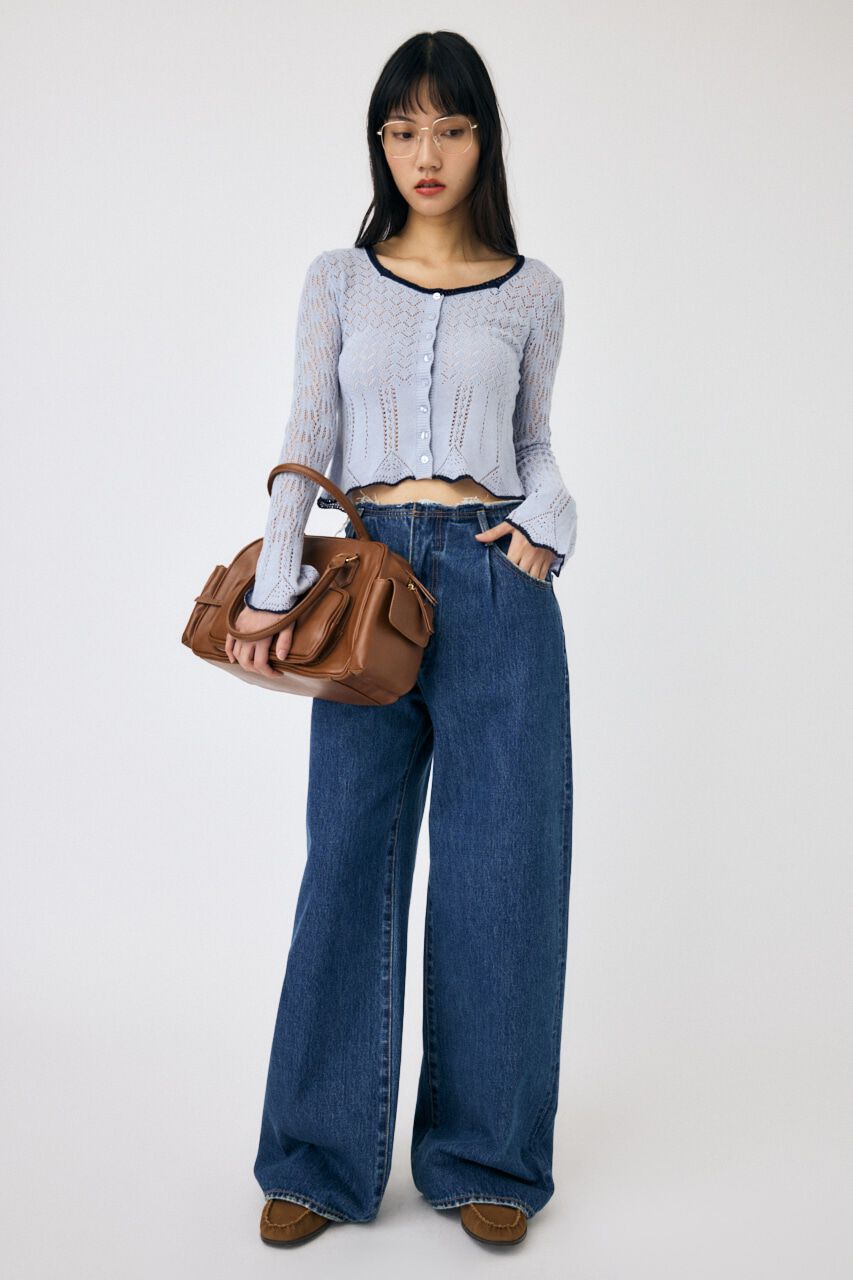 MOUSSY「BELT OFF ストレートデニム」|デニム|