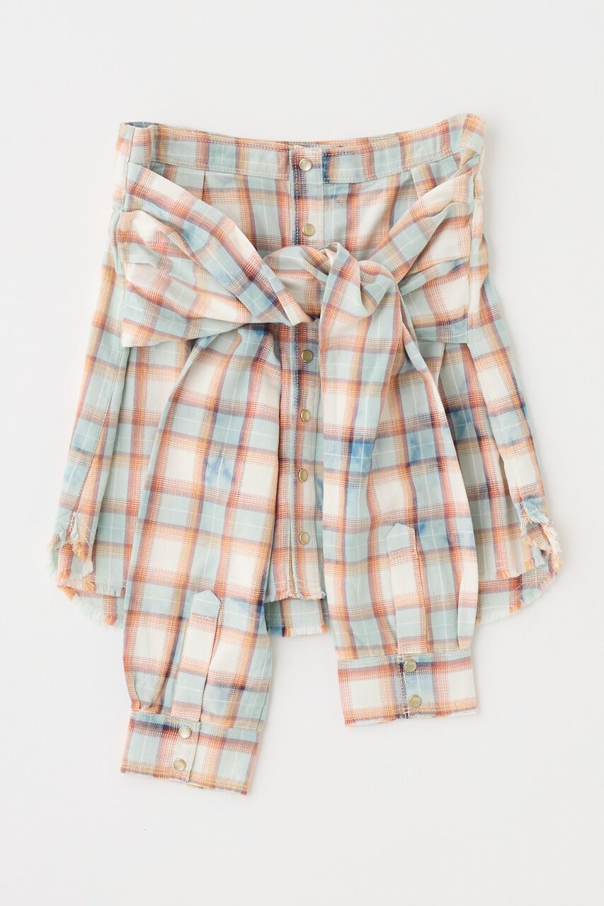 MOUSSY「BLEACH CHECK スカート」|スカート|