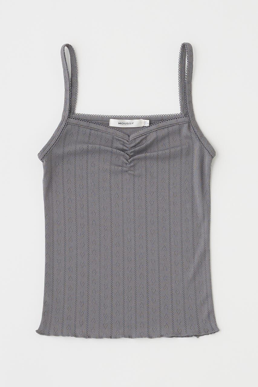 MOUSSY「EYELET U-NECK カーデ & キャミ」|Tシャツ・カットソー|
