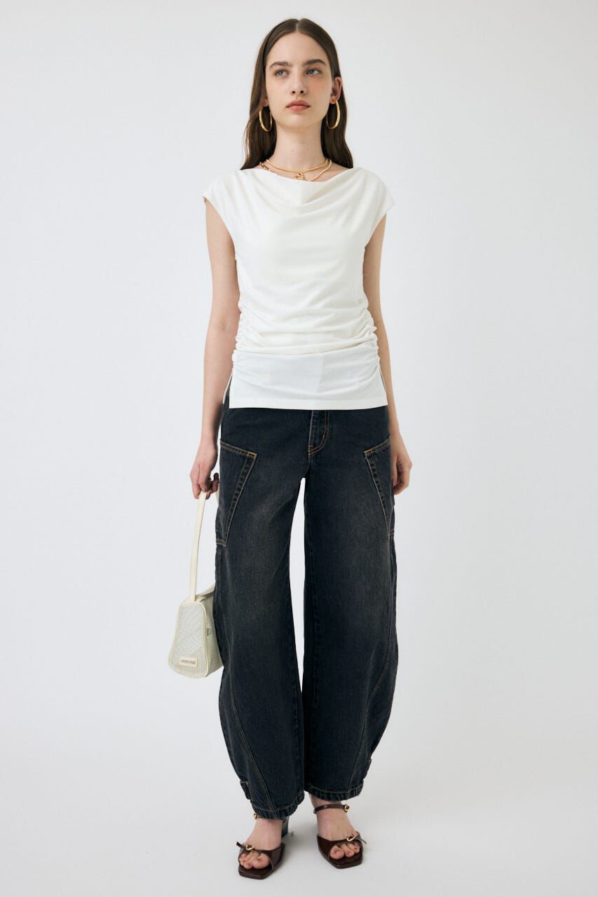 MOUSSY「NARROWED HEM コクーンストレート」|デニム|