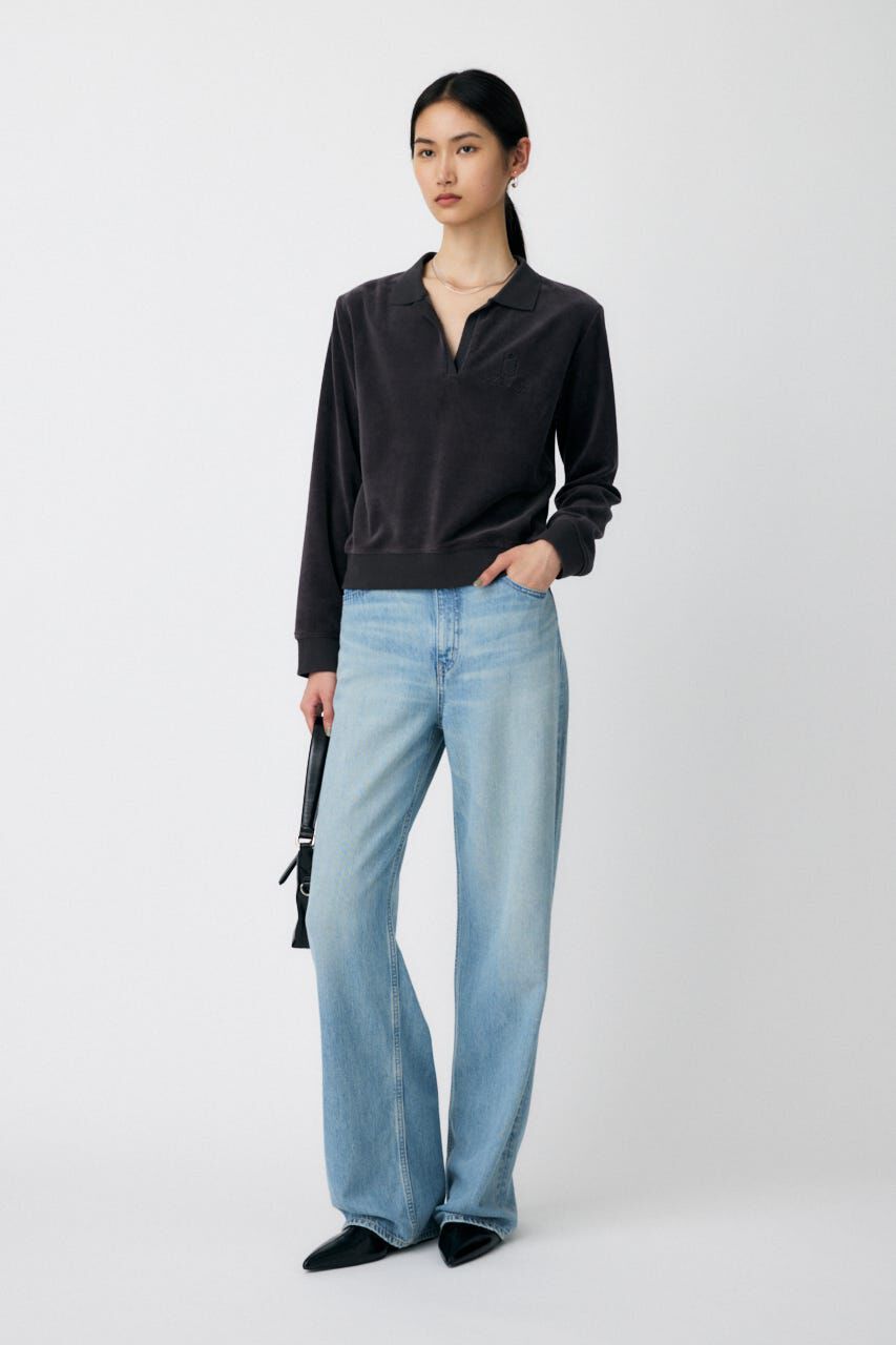 MOUSSY「VELOUR POLO ロングスリーブＴシャツ」|Tシャツ・カットソー|