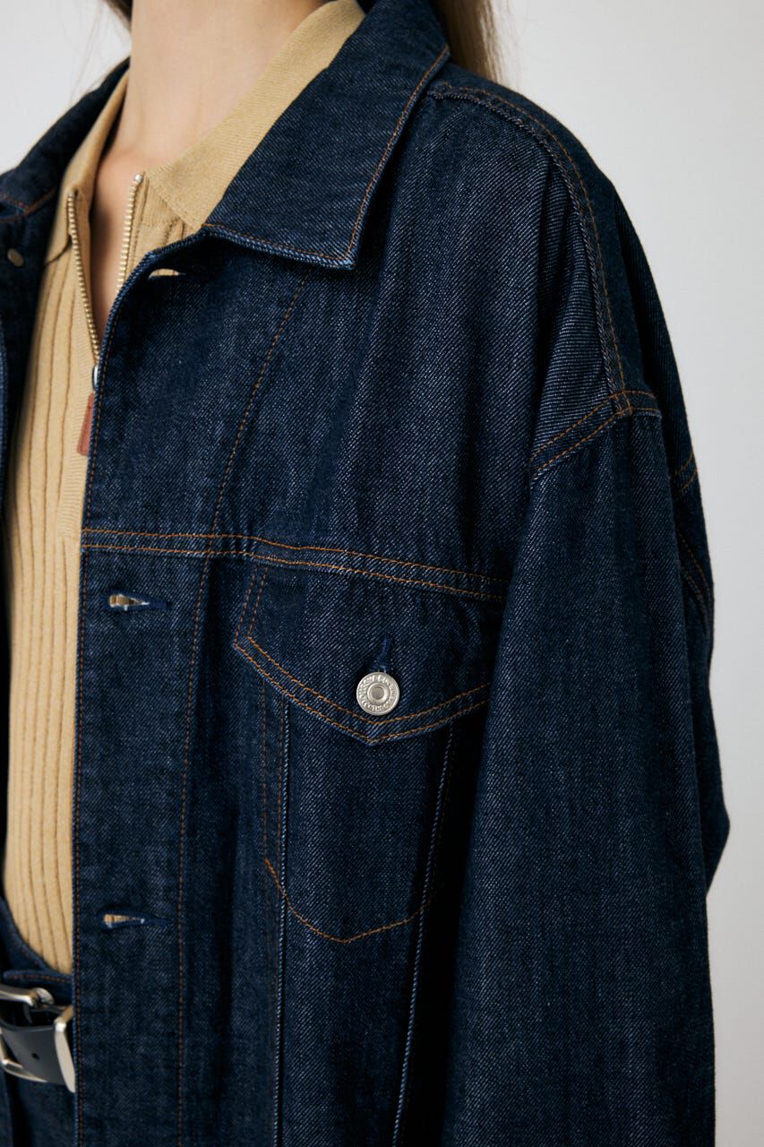 MOUSSY「TENCEL(TM) DENIM  OVER ジャケット」|デニムジャケット|