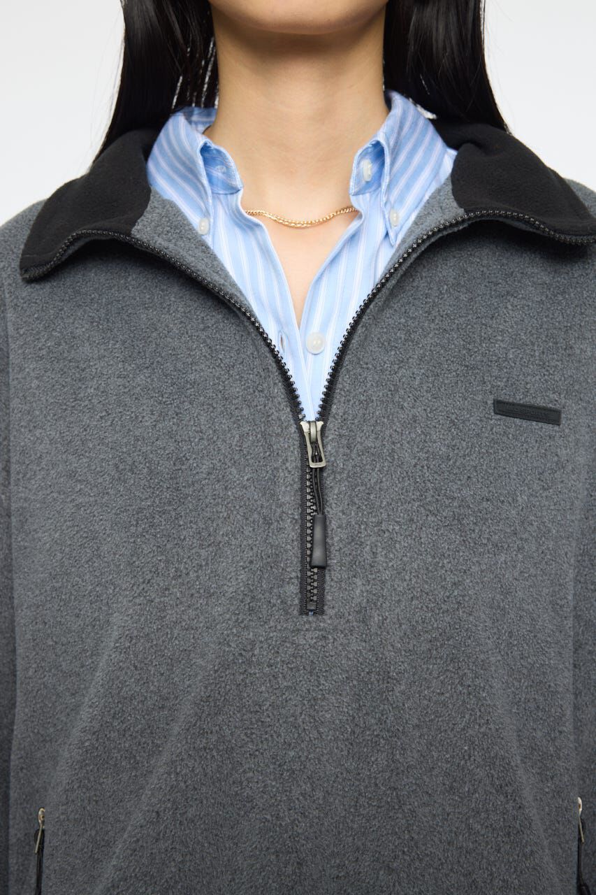 MOUSSY「FLEECE ZIP プルオーバー」|シャツ・ブラウス|
