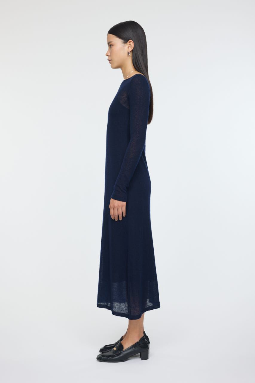 MOUSSY「SHEER KNIT ドレス」|ワンピース|