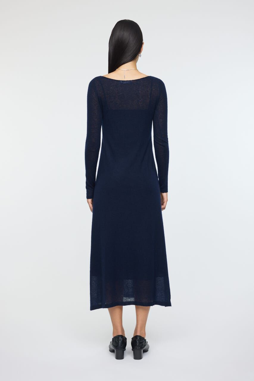 MOUSSY「SHEER KNIT ドレス」|ワンピース|