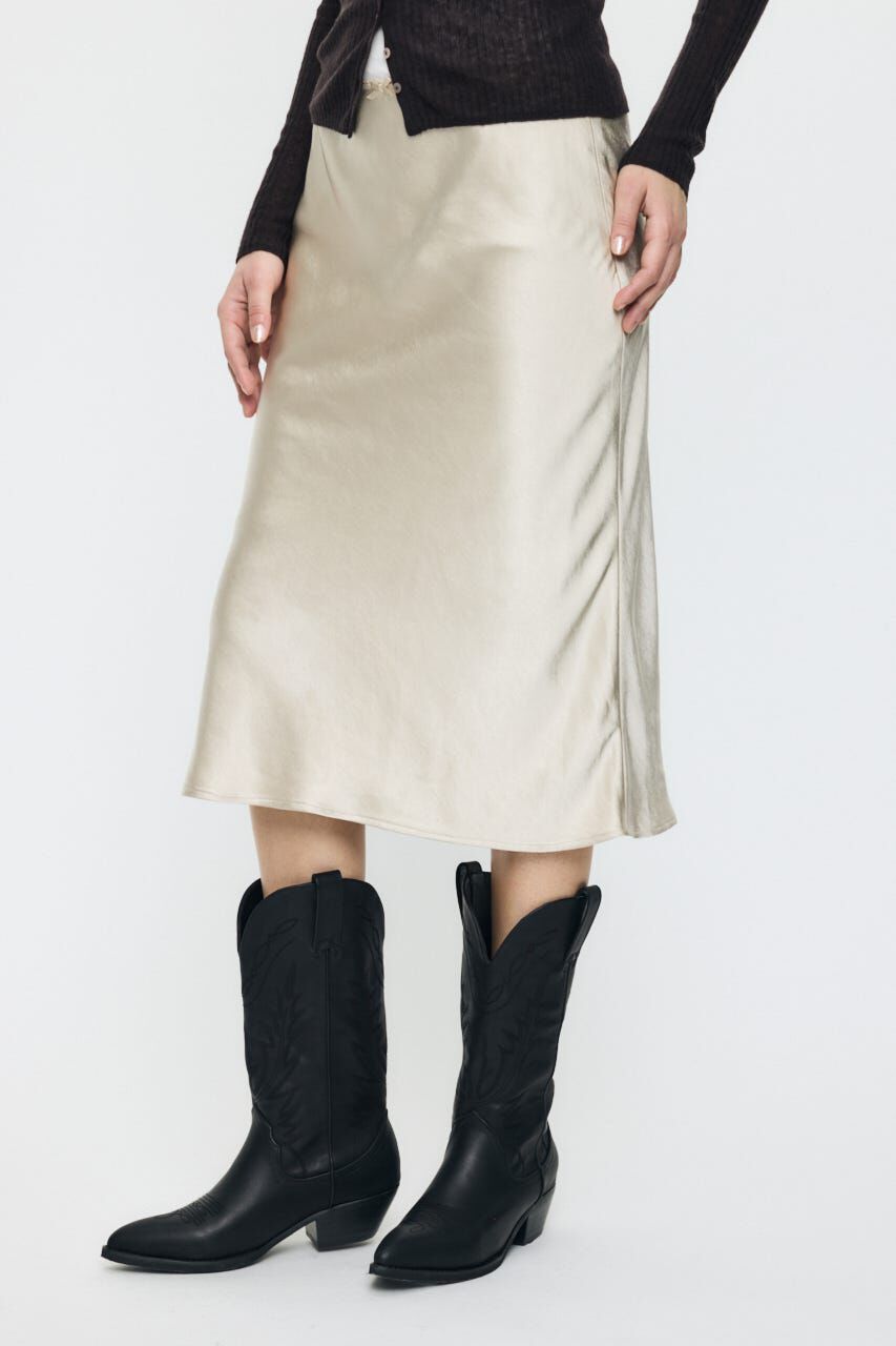 MOUSSY「SATIN MIDI スカート」|スカート|