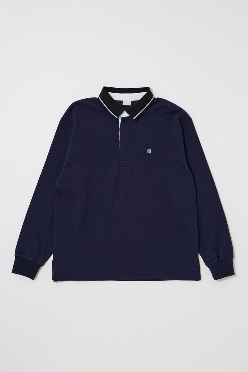 MOUSSY「OVER POLO L/S シャツ」|Tシャツ・カットソー|NVY