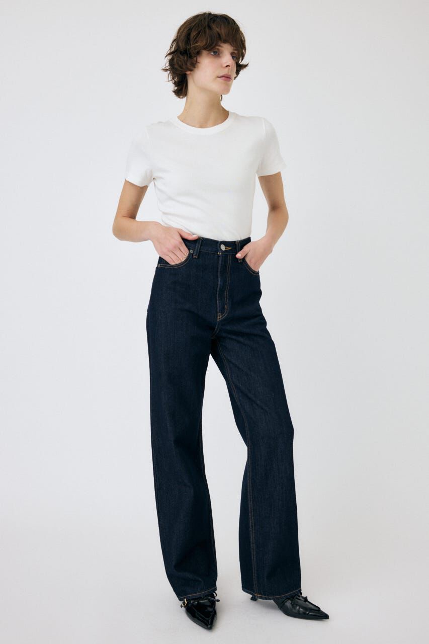 MOUSSY「HIGH WAIST STRAIGHT」|デニム|
