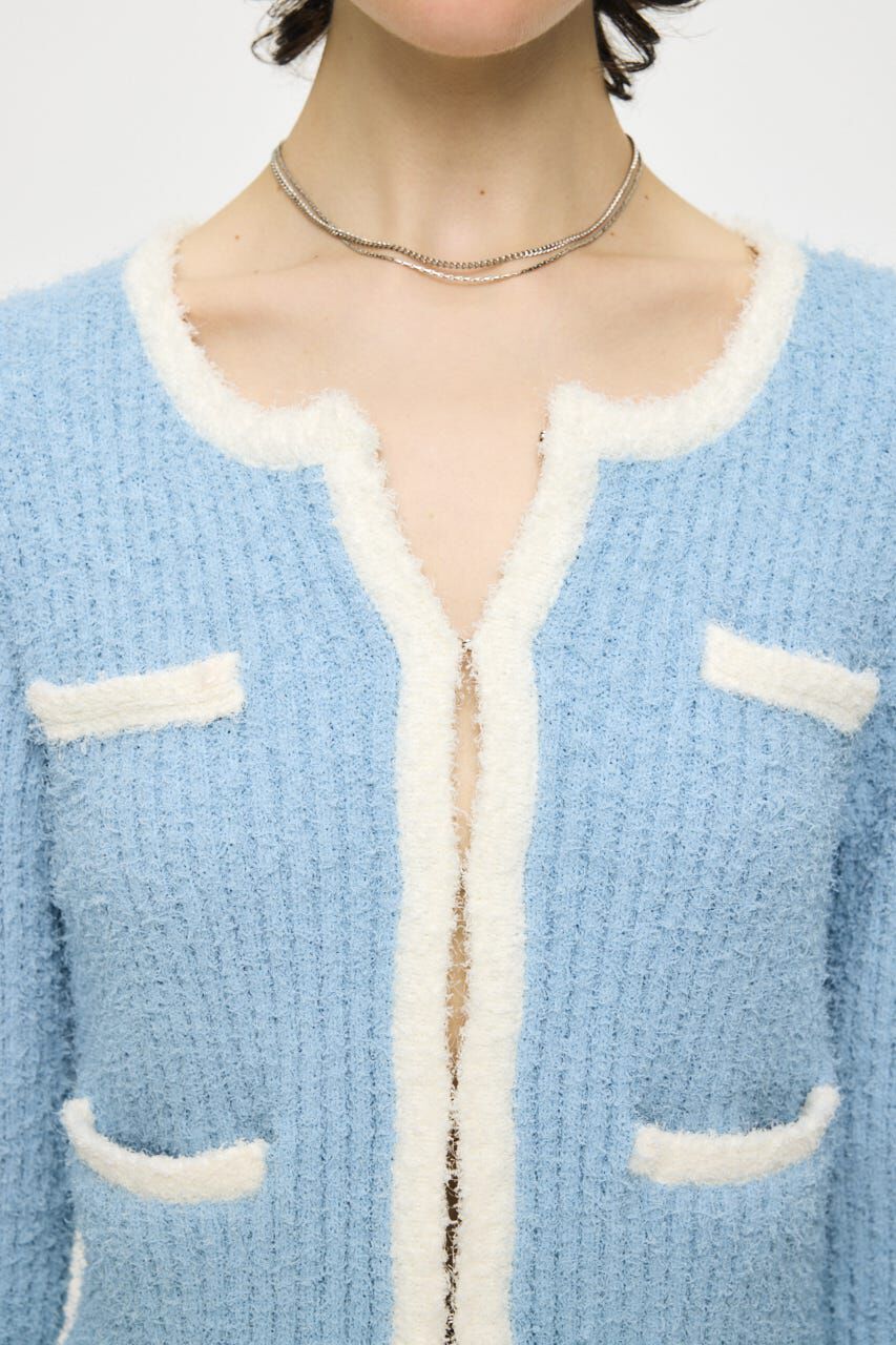 MOUSSY「FANCY YARN BI COLOR カーディガン」|カーディガン|