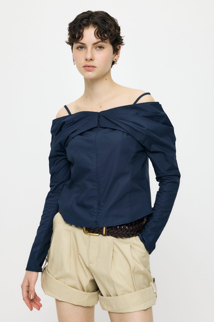 MOUSSY「RIBBON OFF SHOULDER  ブラウス」|その他|