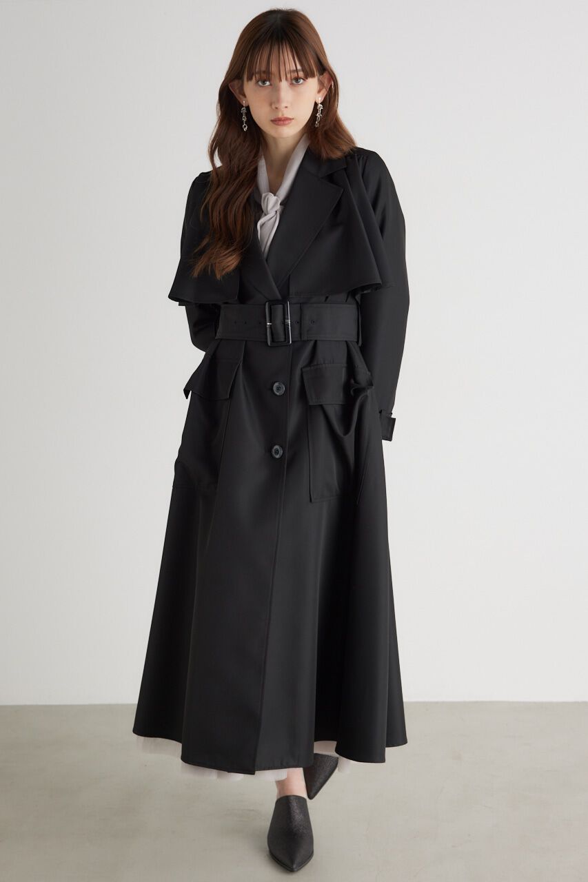 rienda「フレアヨークトレンチ CT」|その他|BLK