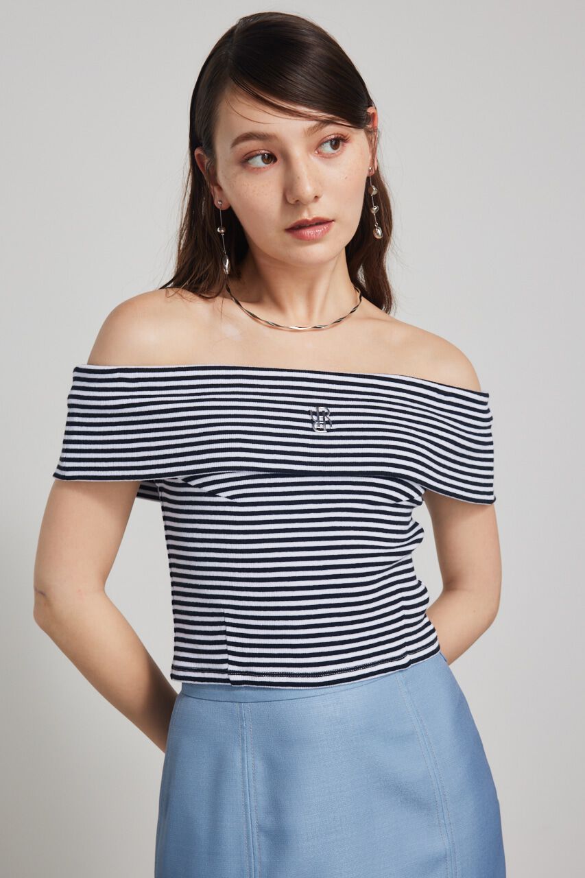 rienda「RモチーフプレートカットTOP」|Tシャツ・カットソー|