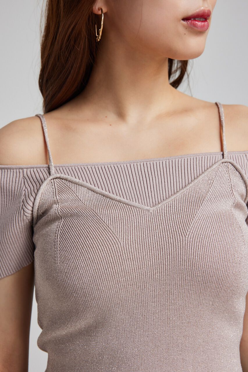 rienda「レイヤードニットトップス」|ニット・セーター|