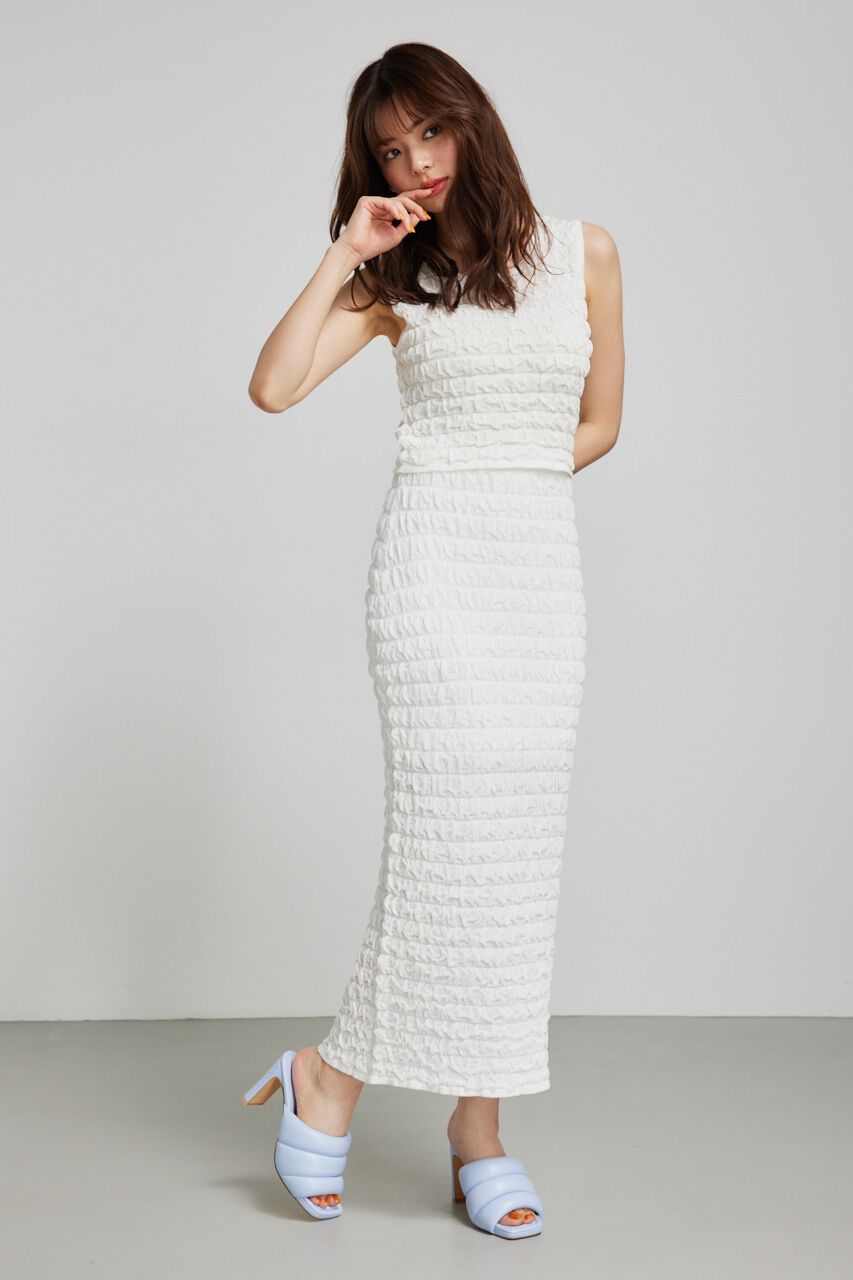 rienda「ポップコーンニットトップス」|タンクトップ|