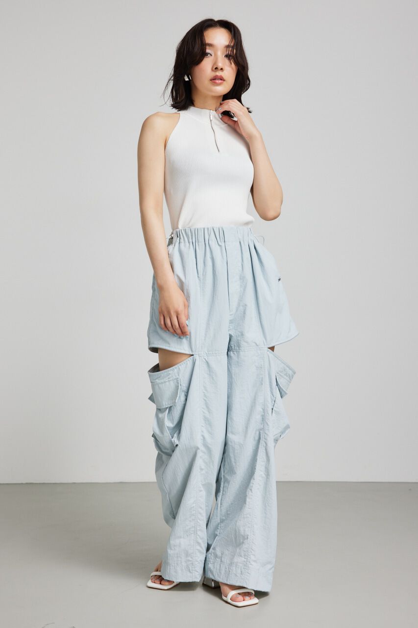 rienda「2WAYチェーンネックアメスリニットトップス」|タンクトップ|