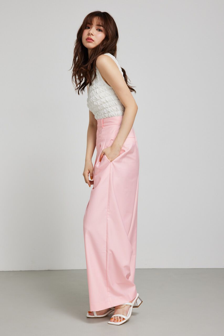 rienda「ポケットデザインタックワイドパンツ」|その他|