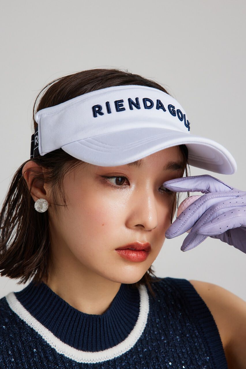rienda「ダイヤロゴサンバイザー」|その他|WHT