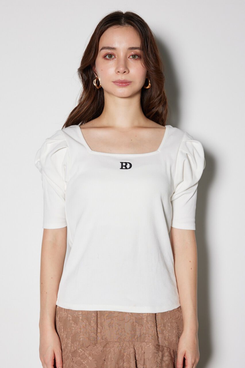rienda「パフショルダーTシャツ」|Tシャツ・カットソー|