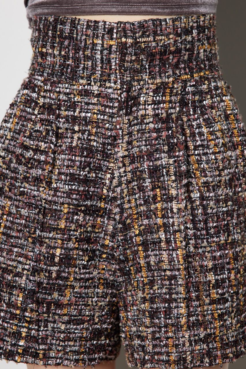 rienda「ツイードハイウエストショートパンツ」|その他|