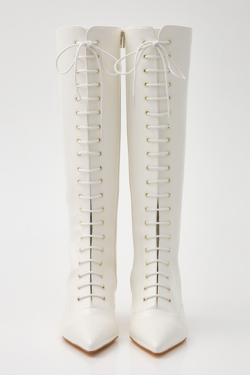 rienda「フロントレースアップロングブーツ」|その他|