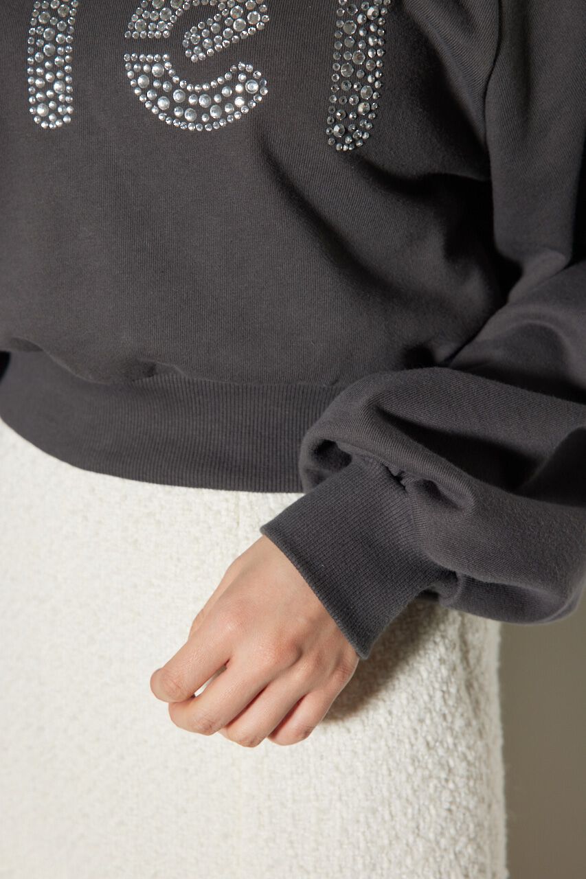 rienda「オフショルBIGロゴスウェットトップス」|Tシャツ・カットソー|