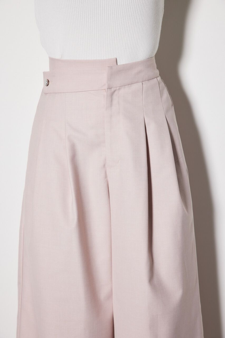 rienda「レイヤードベルトジャストウエストパンツ」|その他|